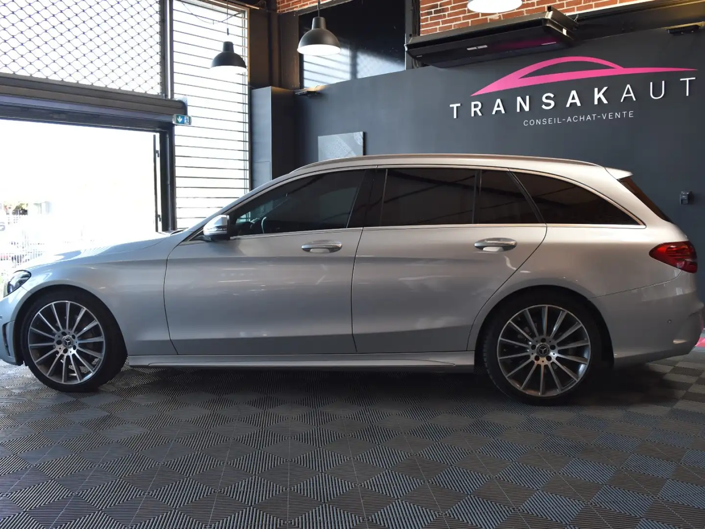 Mercedes-Benz C 220 Classe C Break 220 d 9G-Tronic AMG Line Gris - 2