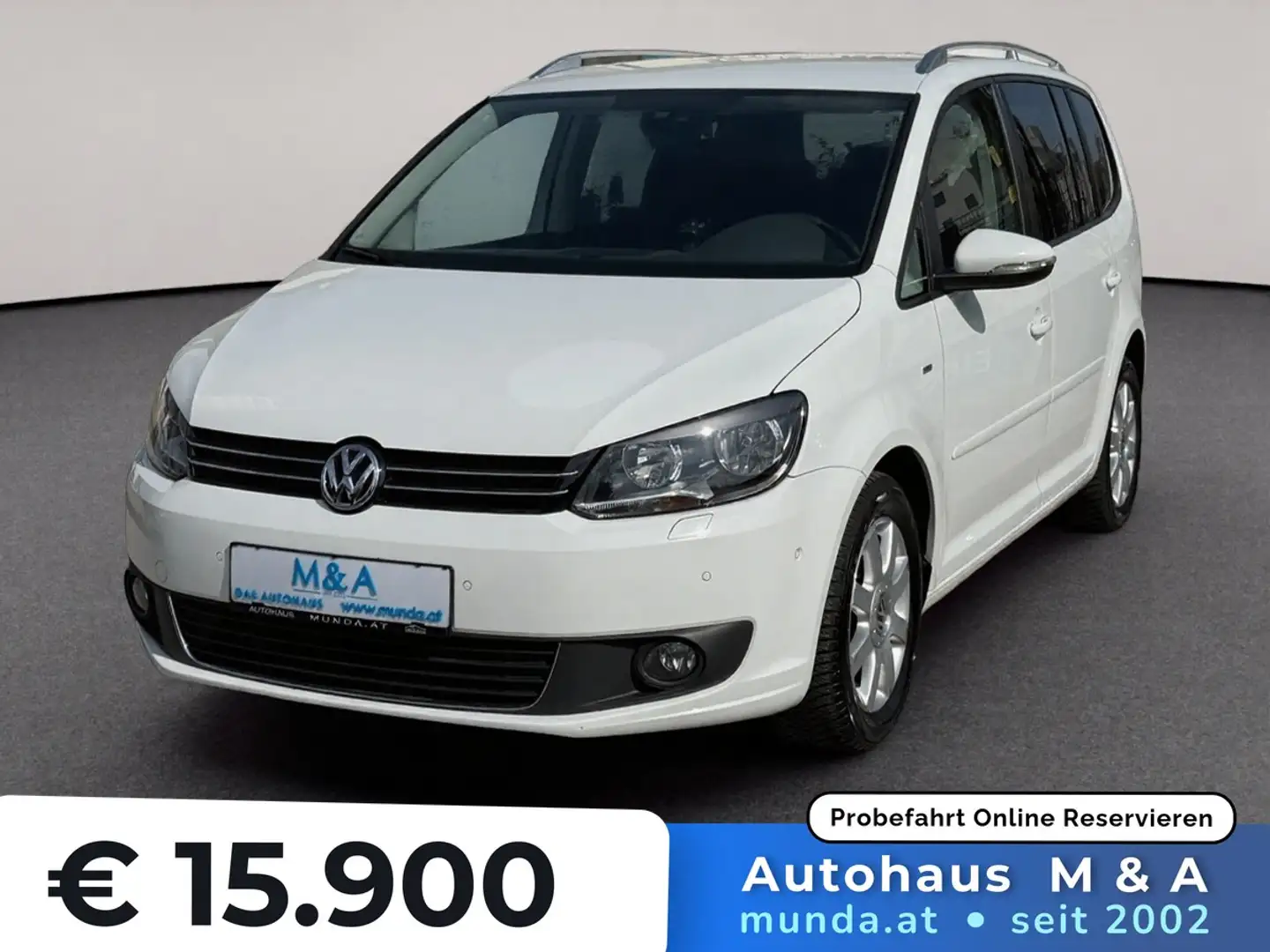 Volkswagen Touran 2.0 TDI Cup /7-Sitzer/Garantie Weiß - 1