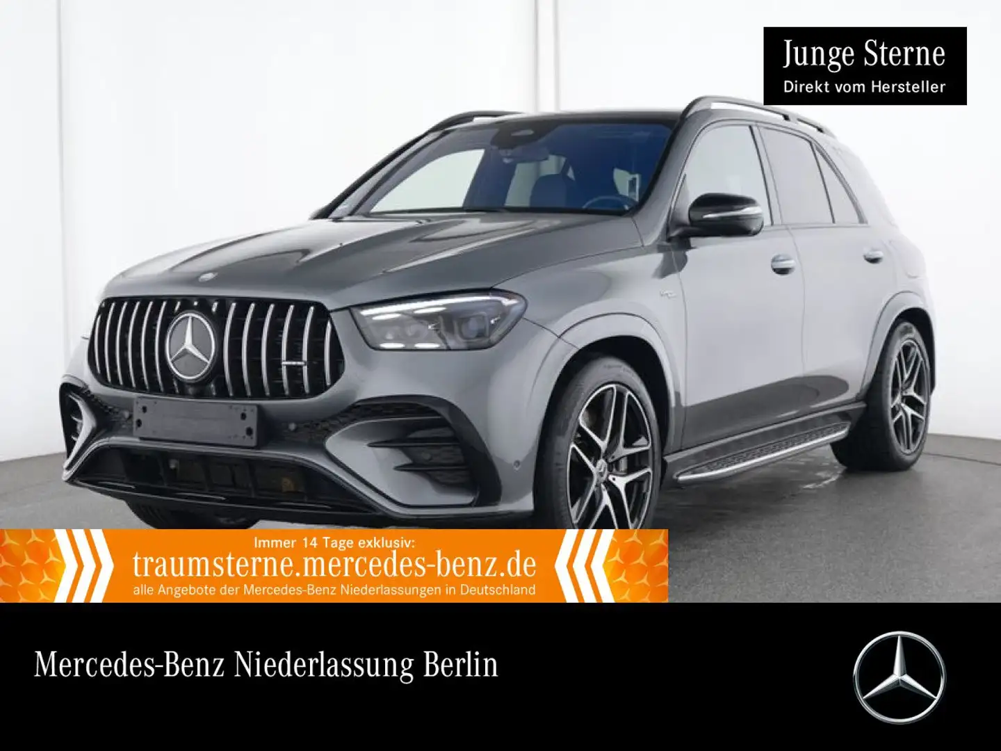 Mercedes-Benz GLE 53 AMG GLE 53 HYBRID 4M NIGHT+PANO+360+AHK+21"+HUD+SPUR Grau - 1