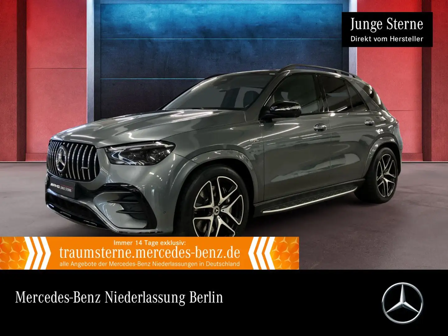 Mercedes-Benz GLE 53 AMG GLE 53 HYBRID 4M NIGHT+PANO+360+AHK+21"+HUD+SPUR Grey - 1