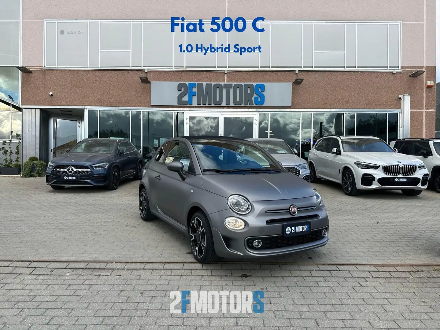 Fiat 500C 1.0 hybrid Dolcevita 70cv Grigio - 1