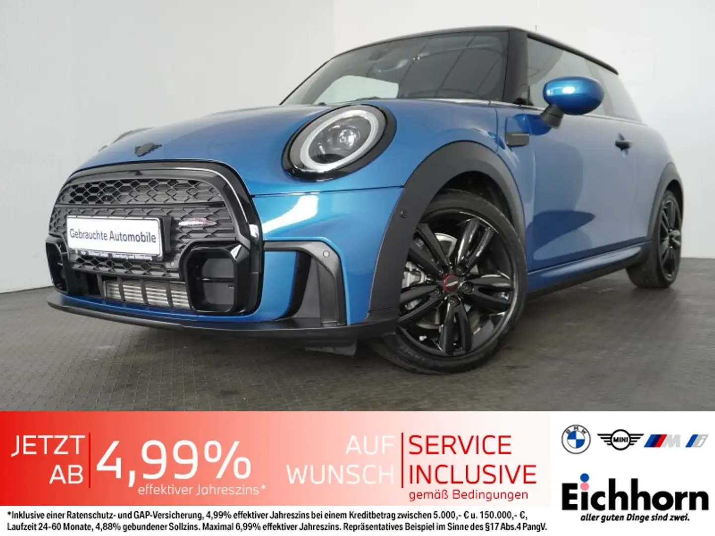 MINI Cooper 3-Türer *JCW-KIT.JCW SPORTSITZE.LED-SW* Blau - 1