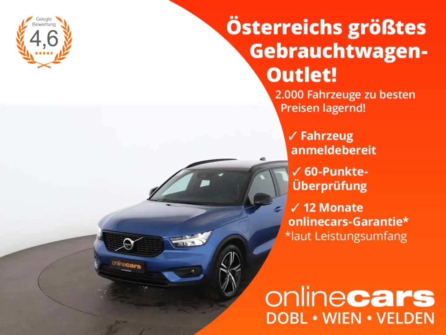 Volvo XC40 T5 PHEV R Design Aut LED STANDHZ 360-CAM AHK Blau - 1