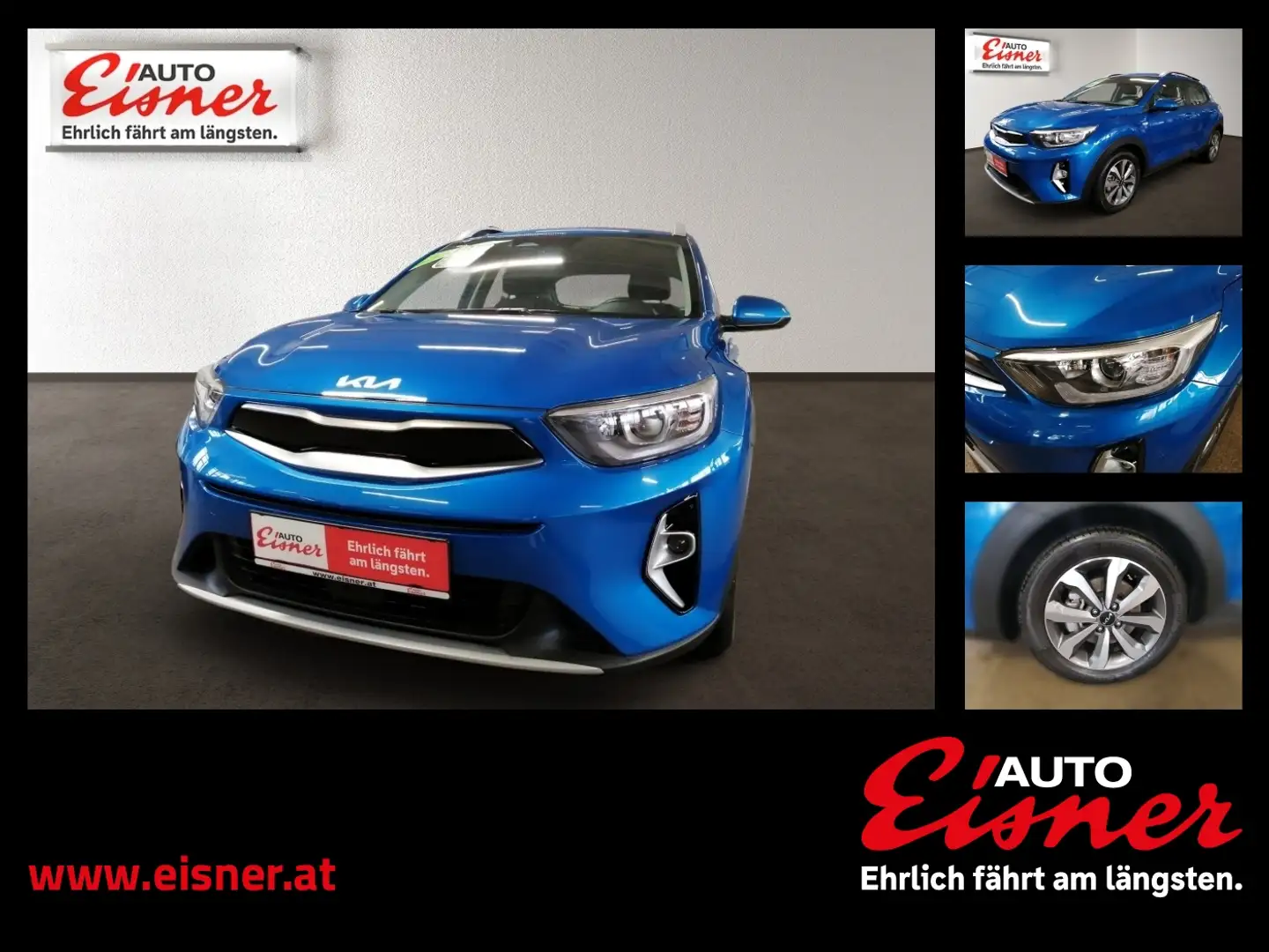 Kia Stonic 1.2 DPI DynLicht Fernlichtass. Klima PDC Bleu - 1