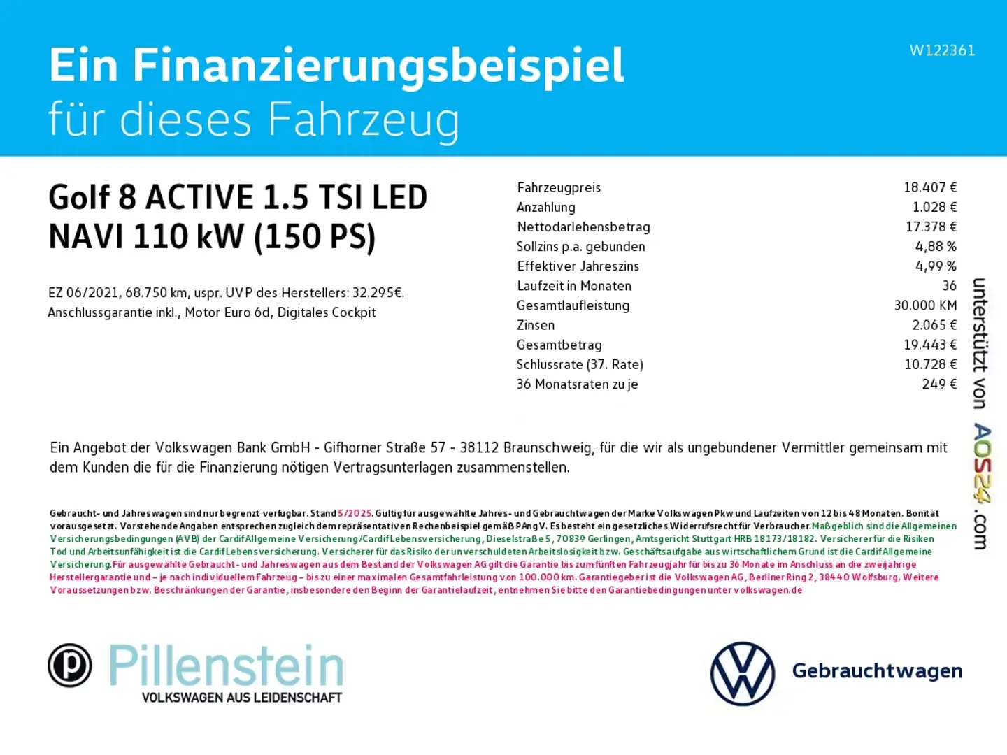 Volkswagen Golf 8 ACTIVE 1.5 TSI LED NAVI ACC SITZH. Noir - 2