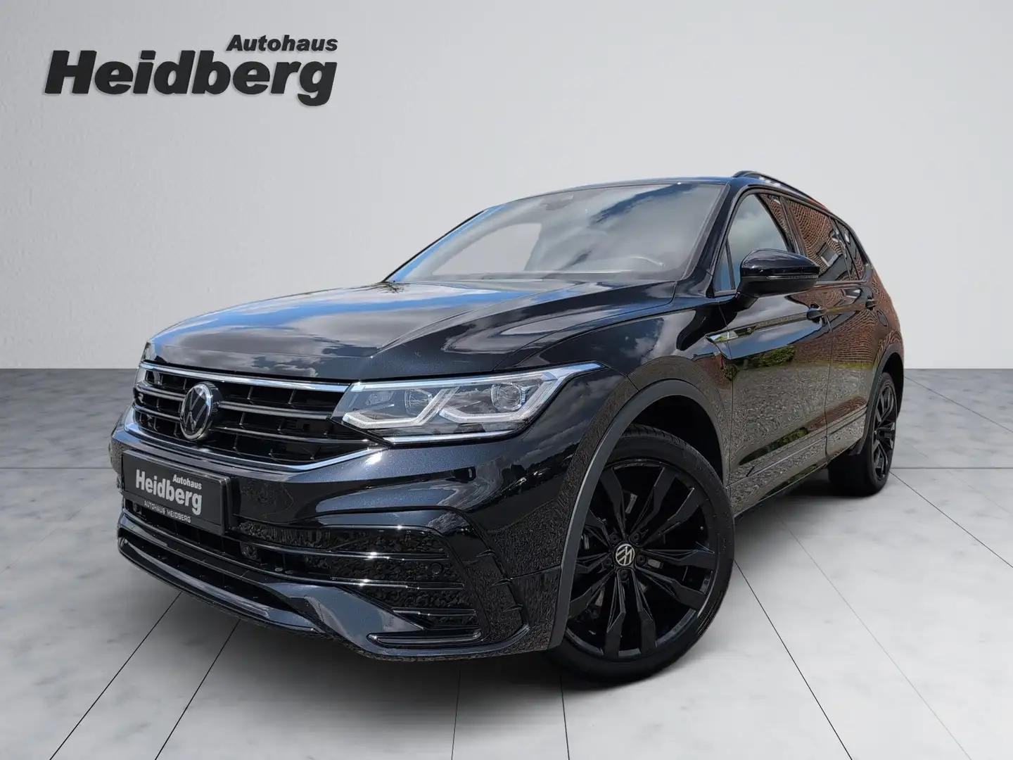 Volkswagen Tiguan Allspace 2.0 TSI 4M R-LINE BLACK AHK LEDER 20" IQ Standhzg. Schwarz - 1