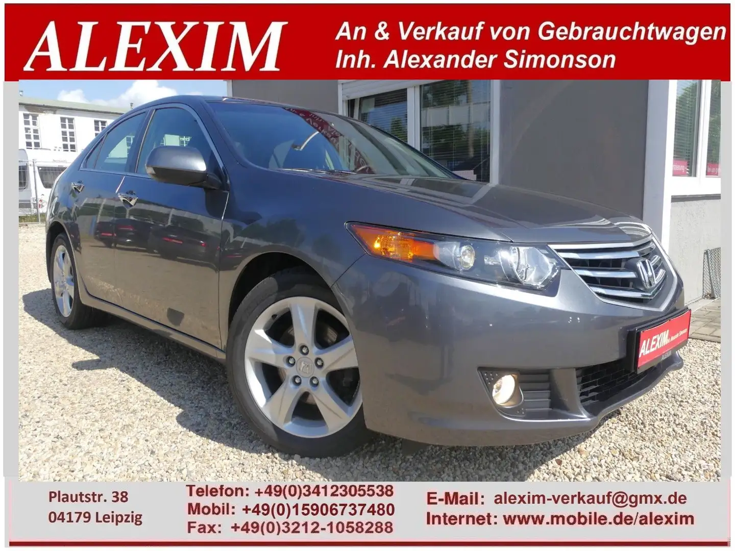 Honda Accord Lim. Elegance Advantage/Temp/SHZ/Klimaaut Grijs - 1