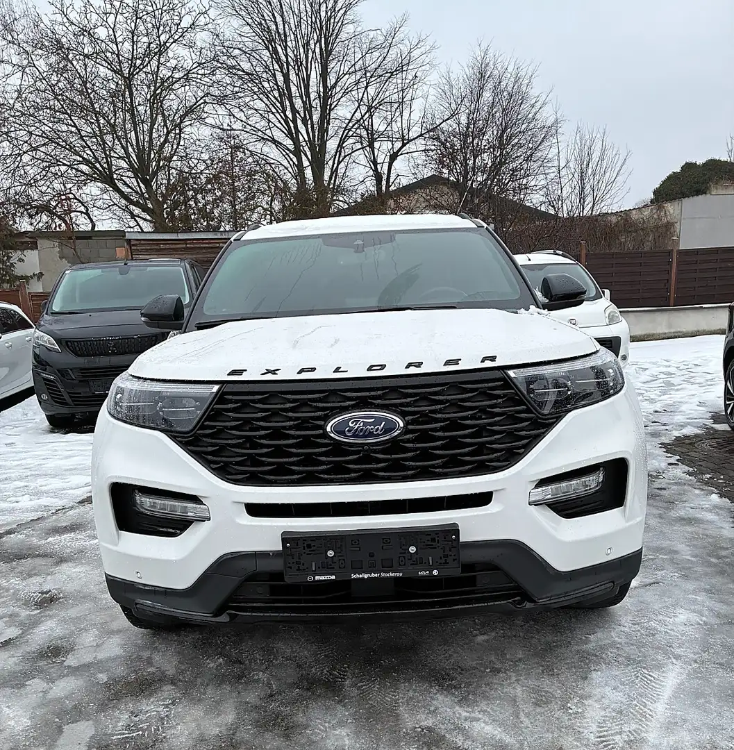Ford Explorer 3,0 EcoBoost PHEV AWD ST-Line Aut. Weiß - 1