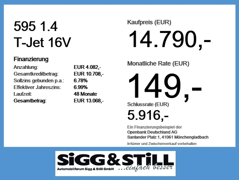 Abarth 595 1.4 T-Jet 16V BI-XENON*NAV*KLIMAAUT*PDC*URBAN — photo 4