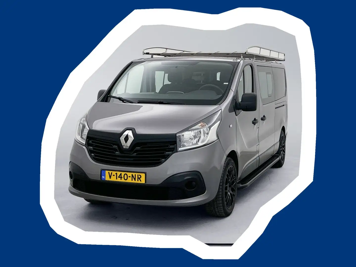 Renault Trafic 1.6 dCi T29 DC L2H1 Dubbele Cabine 2x schuifdeur T Gris - 1