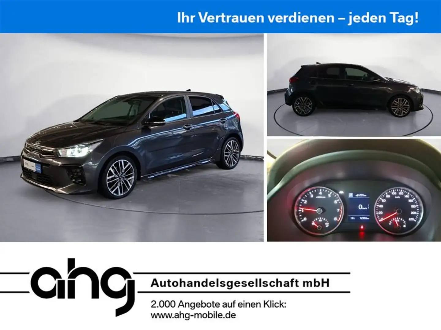 Kia Rio 1.0 T-GDI 120 DCT7 Navigation Rückfahrkamera Grau - 1