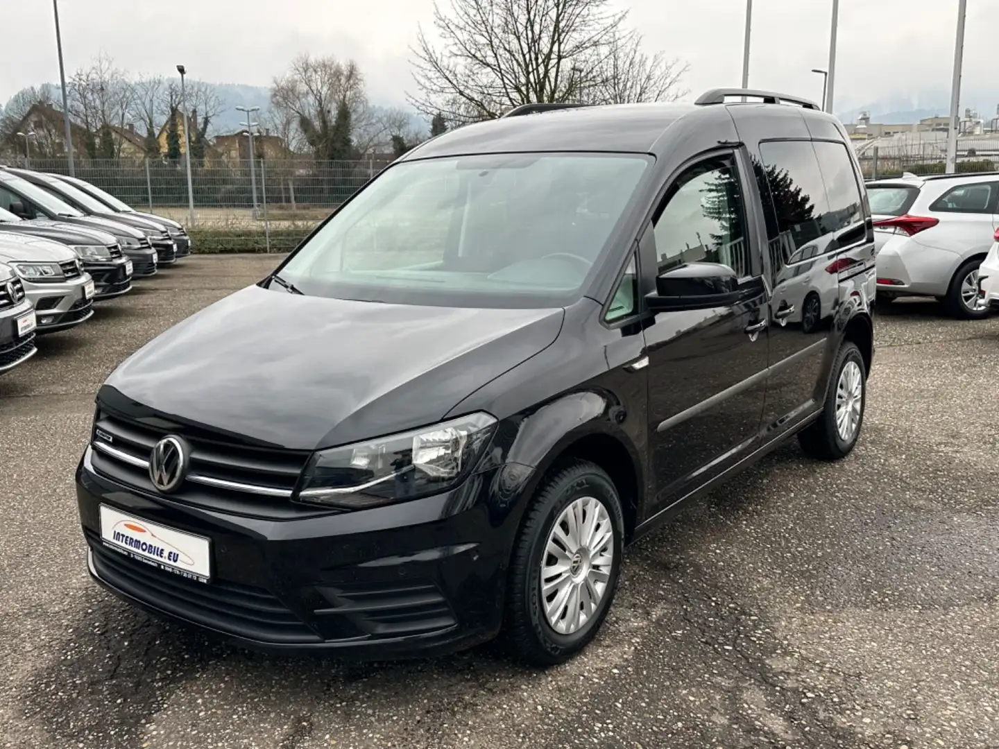 Volkswagen Caddy 1.4TGI Kombi BMT CNG Navi Klima PTC Euro6* Schwarz - 1