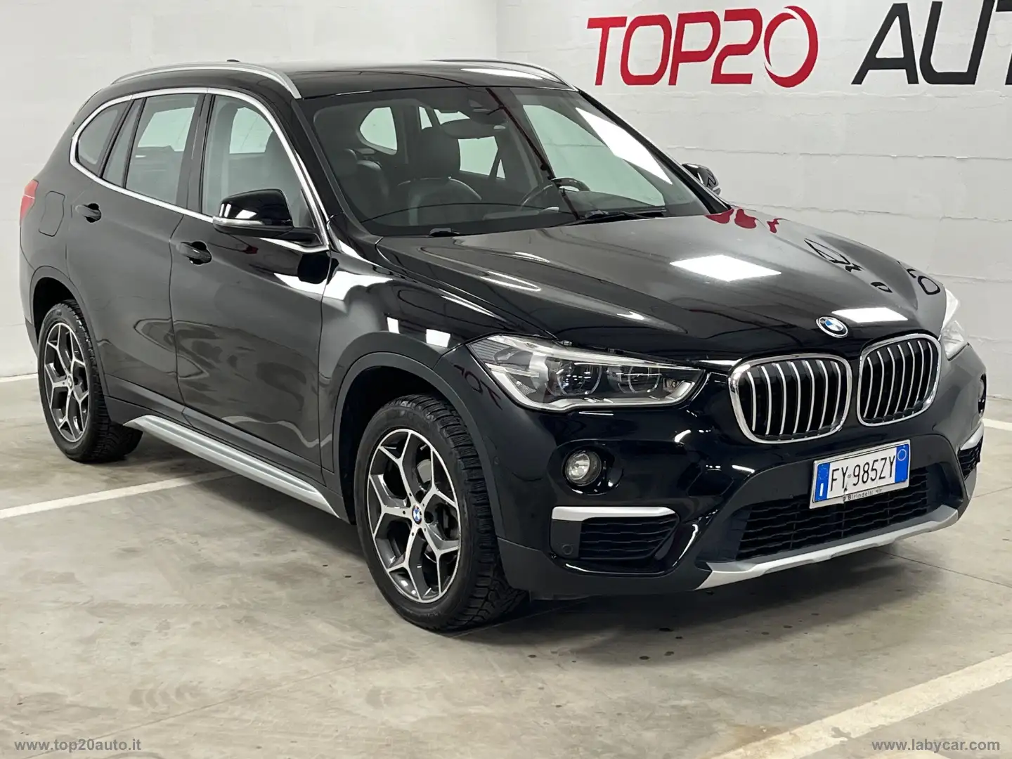 BMW X1 SDrive18d X LINE|PELLE|BAULE ELETT.|TUTTA NERAine Noir - 2
