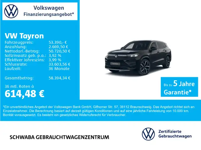 Volkswagen Tayron R-Line 1.5 TSI eHybrid IQ.LIGHT*AHK*8fach