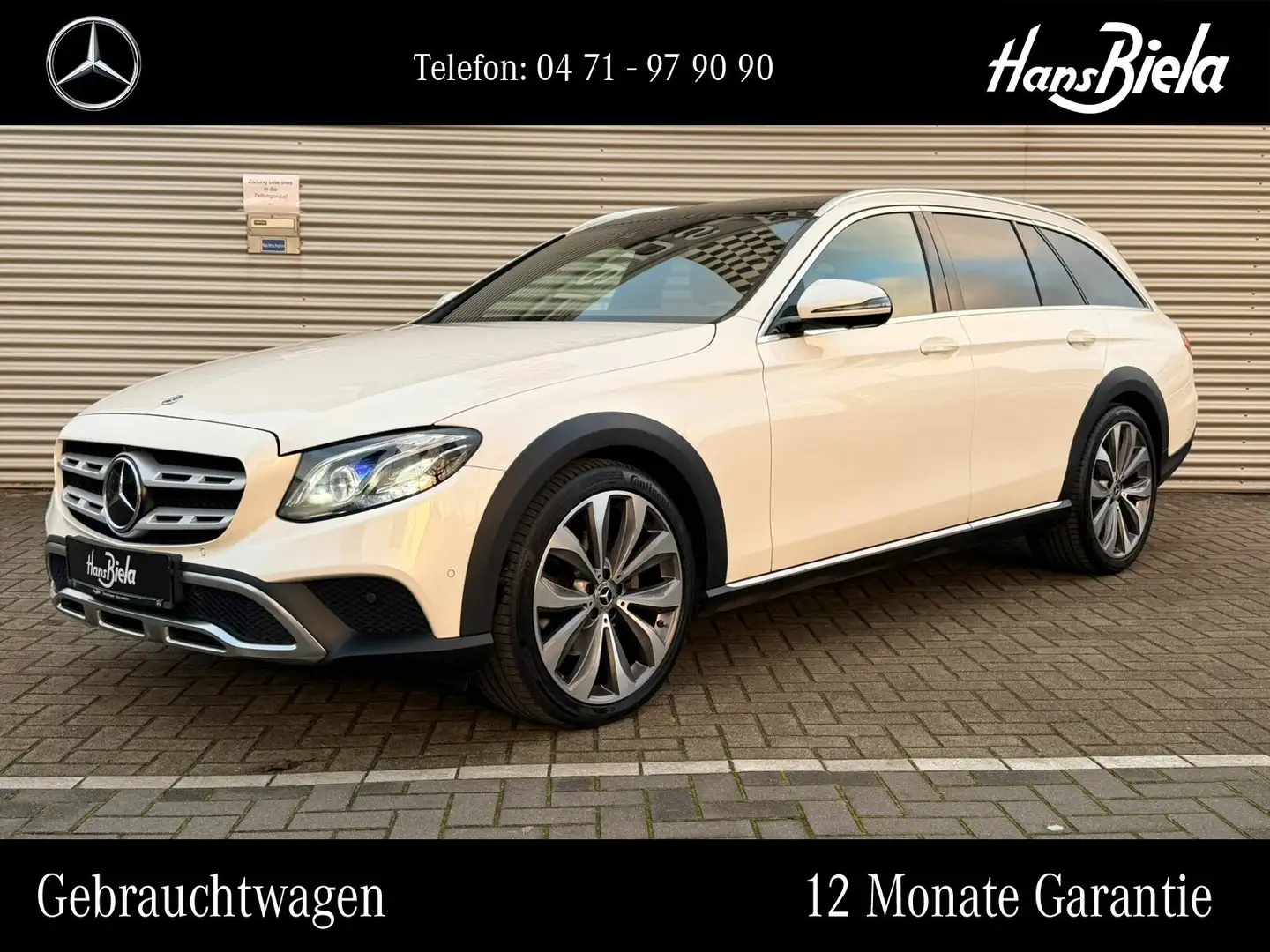 Mercedes-Benz E 220 E 220 d 4M All-Terrain 20"/Pan/Wide/Multi/AHK AV Weiß - 1