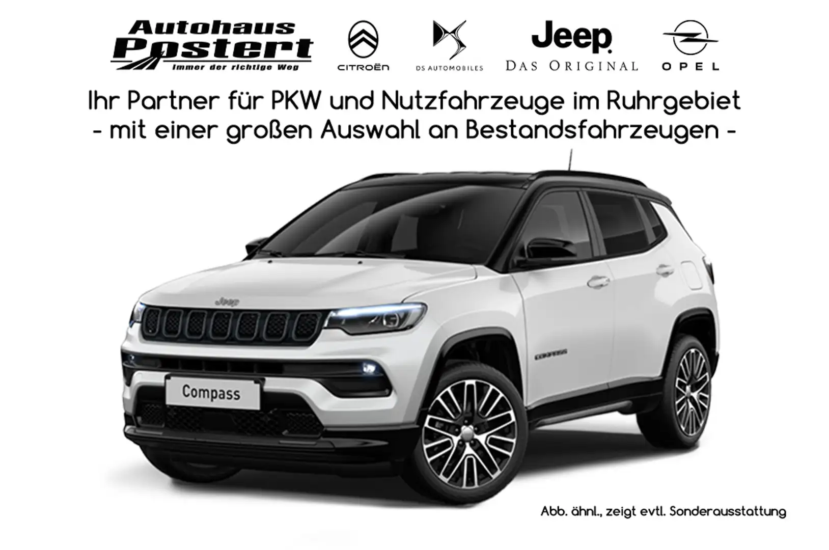 Jeep Compass Summit e-Hybrid *Leasingknaller* Weiß - 1
