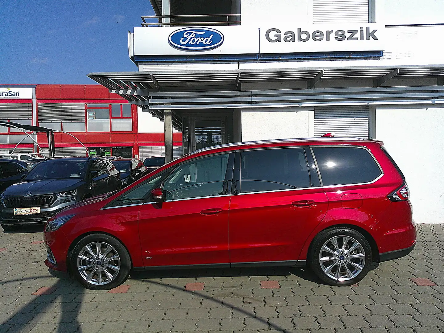 Ford Galaxy 2,0 EcoBlue Titanium AWD Aut. VOLLAUSSTATTUNG !! Rot - 2