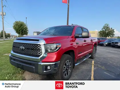 Red 2021 Toyota Tundra Pickup Truck Four-Wheel Drive Automatic