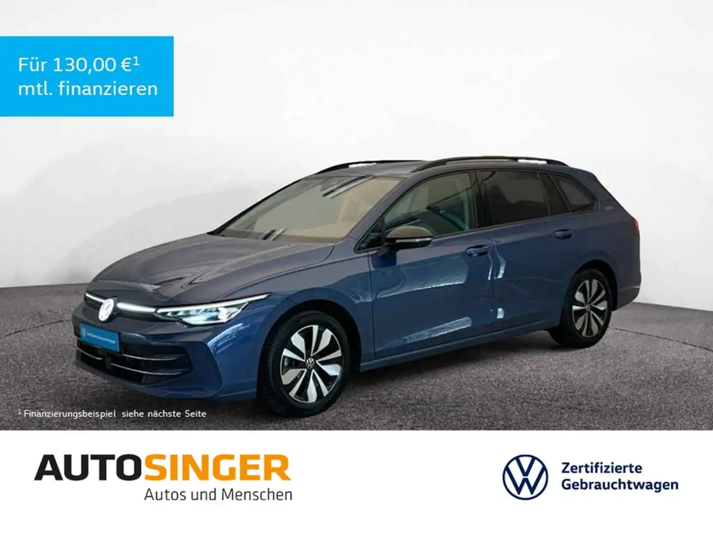 Volkswagen Golf VIII Variant Goal 1,5 eTSI DSG *NAV*AHK*LED Blau - 1