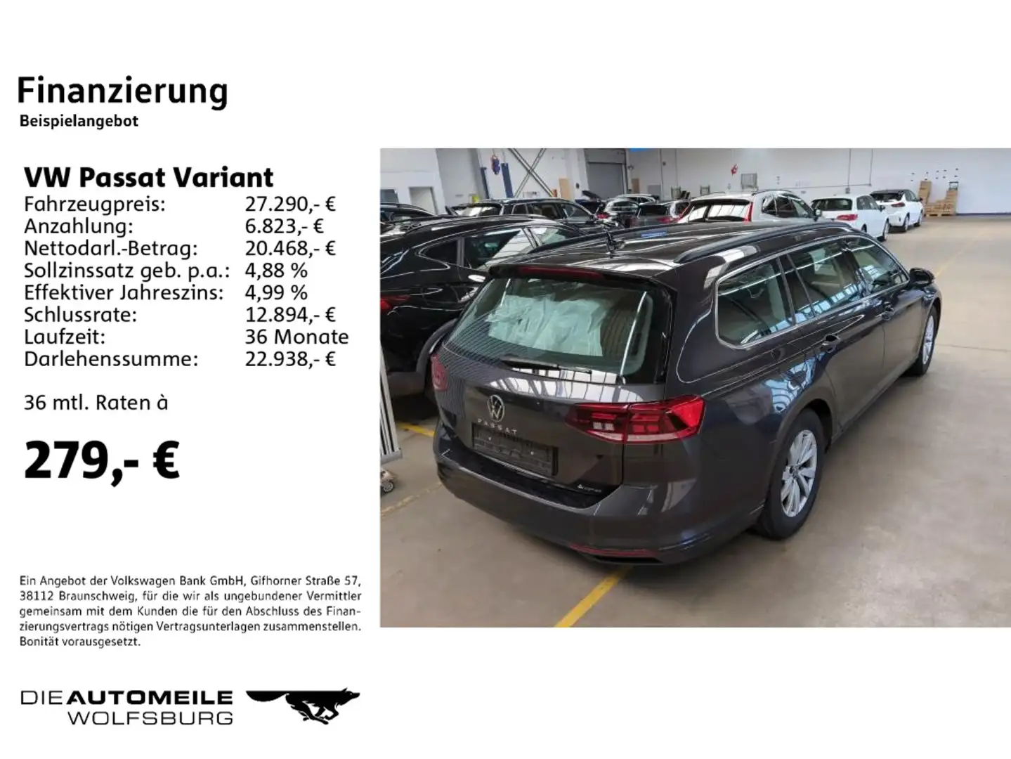 Volkswagen Passat Variant 2.0 TDI 4M DSG Business AHK/ACC/N Grau - 2
