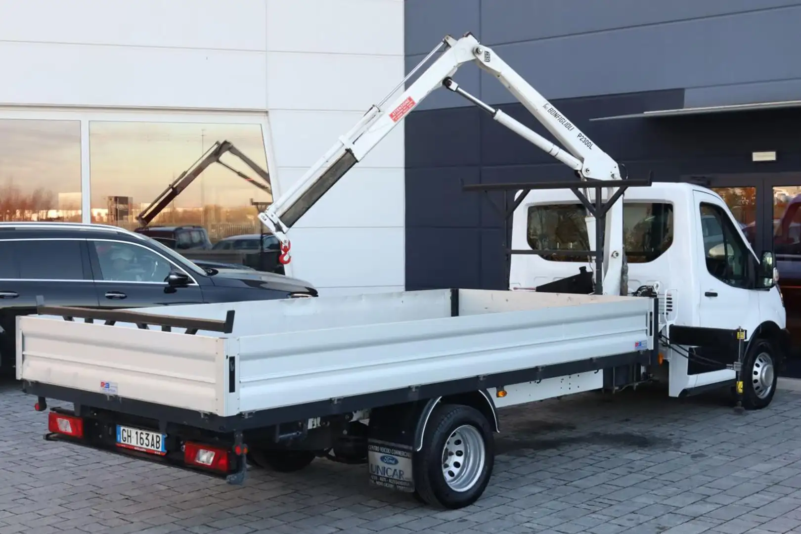 Iveco Daily Ford Transit GRU 350 L5 Ruote Gemellate Cassonato Bianco - 2