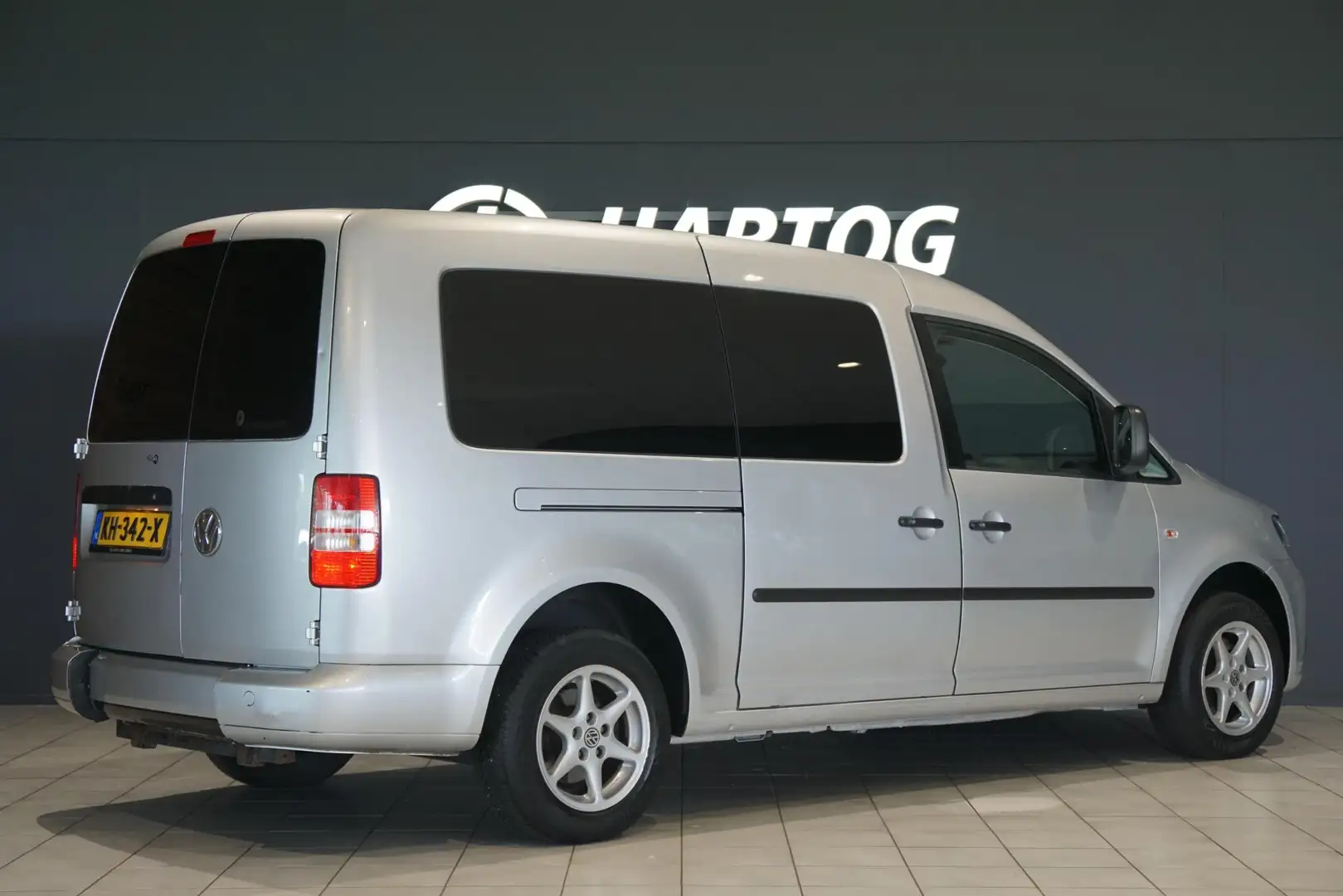 Volkswagen Caddy Maxi 1.6 TDI + ROLSTOEL / DUBBEL CABINE / LEDER / Grijs - 2