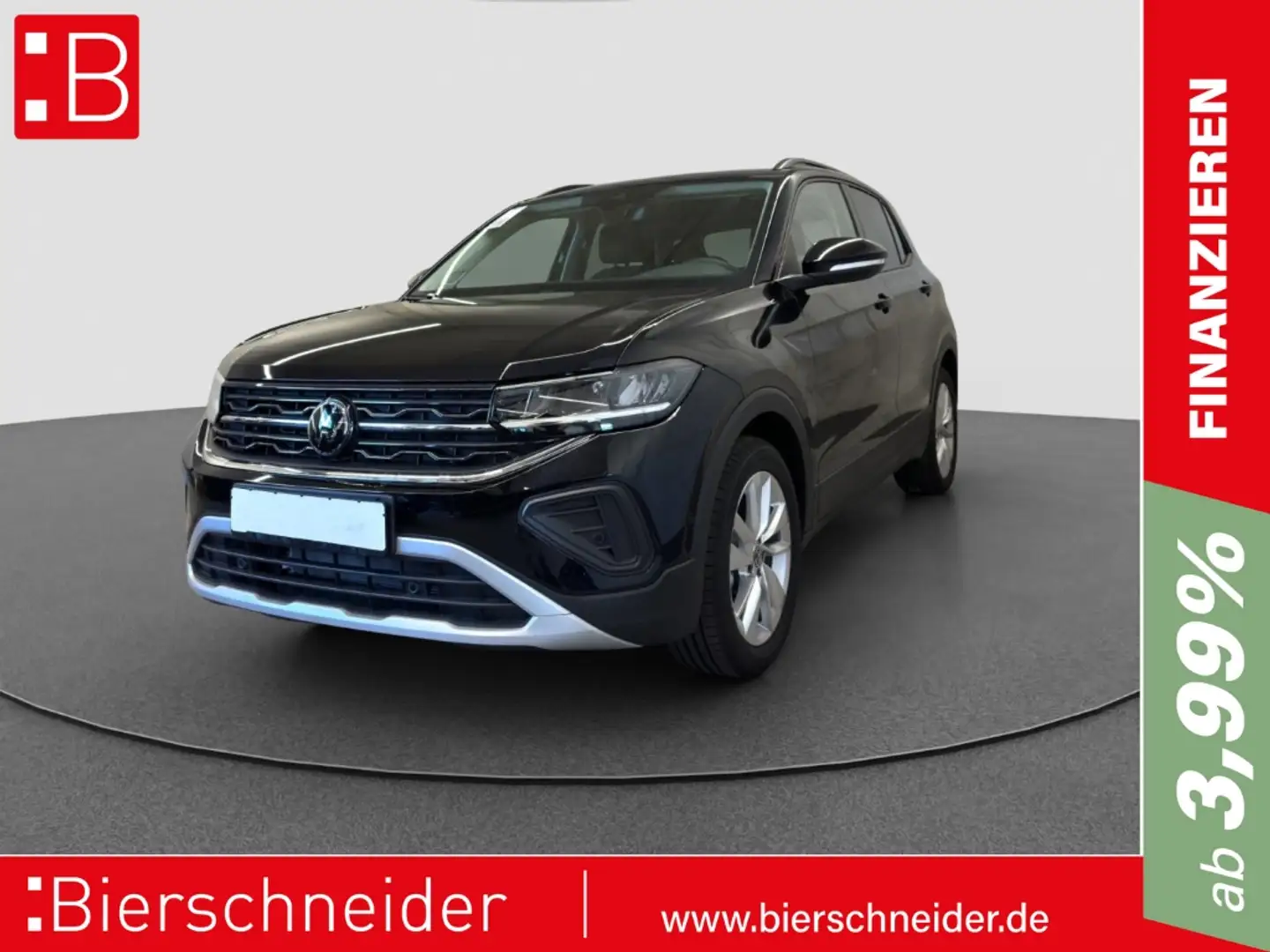 Volkswagen T-Cross 1.0 TSI DSG Life AHK 17 KAMERA ACC PDC SHZ DIGI CO Schwarz - 1