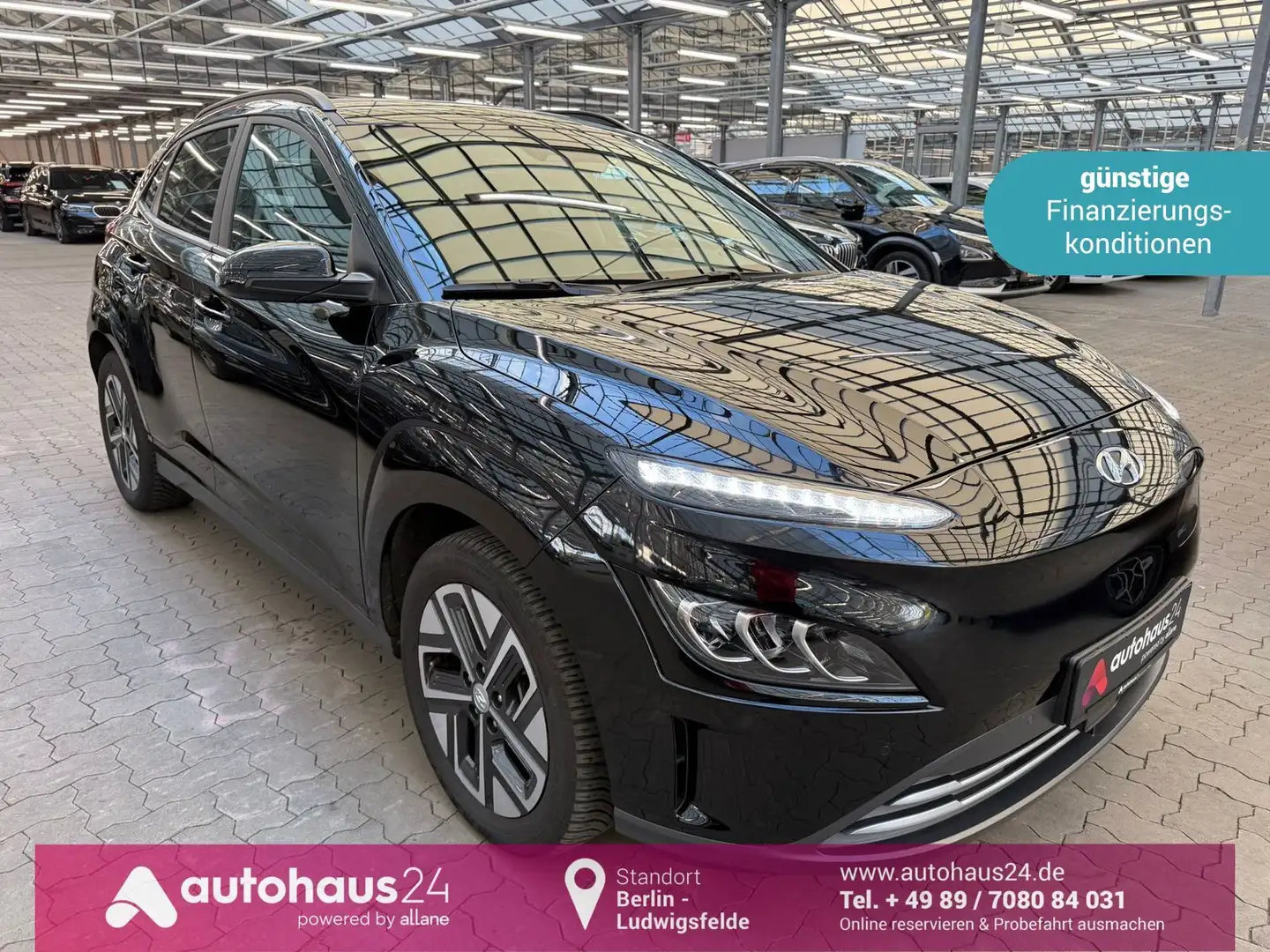 Hyundai Kona Elektro 2WD 39,2 Navi|ParkPilot|Sitzhzg Noir - 1