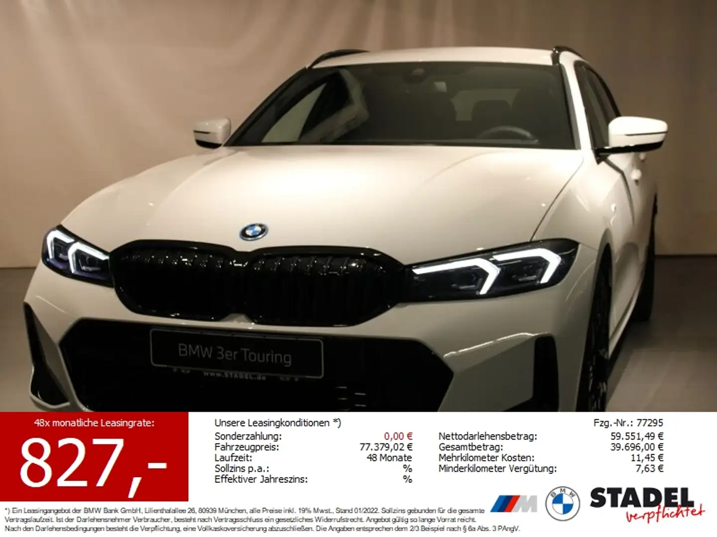 BMW 330 e Touring G21 XB1 M Sportpaket Weiß - 1