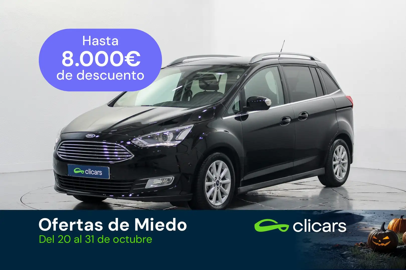 Ford Grand C-Max 1.0 EcoB. Auto-S&S Titanium 125 Noir - 1