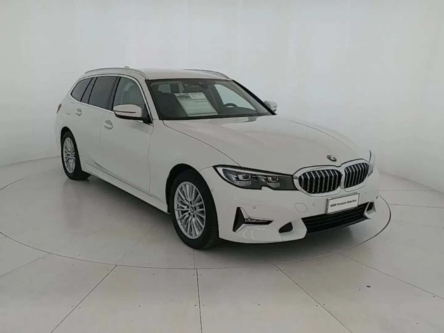 BMW 320 d Touring mhev 48V Luxury auto Weiß - 2