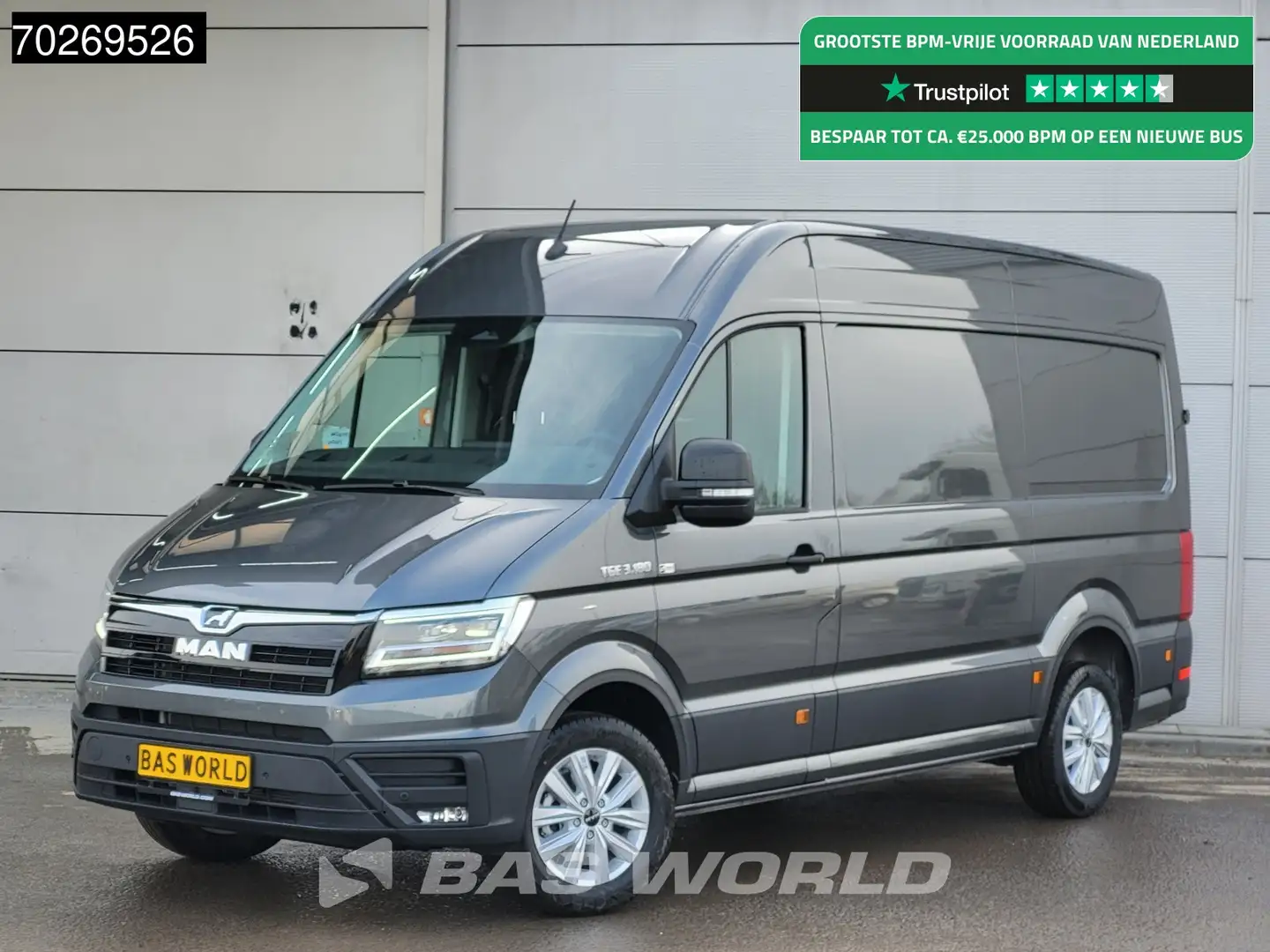 MAN TGE 3.180 Automaat 2025 model Facelift L3H3 Navi CarPl Gri - 1