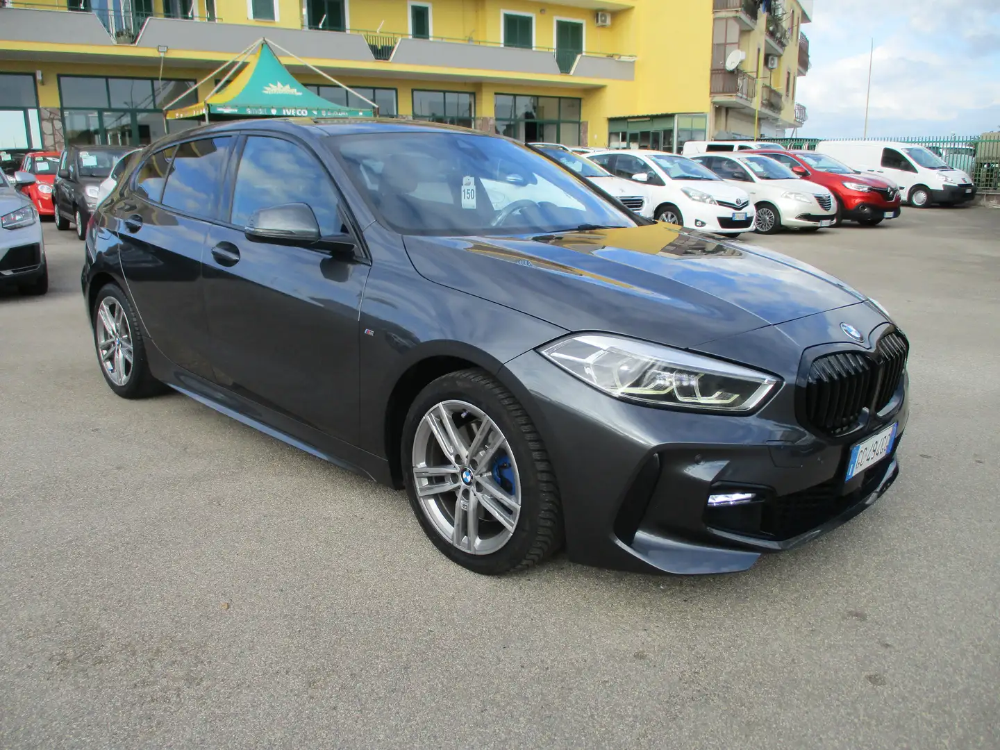 BMW 118 118d 2.0 150CV E6D M-SPORT AUTOMATICA KM CERTIFICA Grigio - 1
