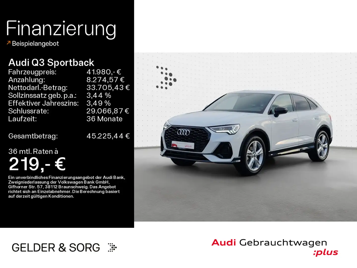 Audi Q3 35 TFSI S line AHK*LED*Virtual*Navi Weiß - 1