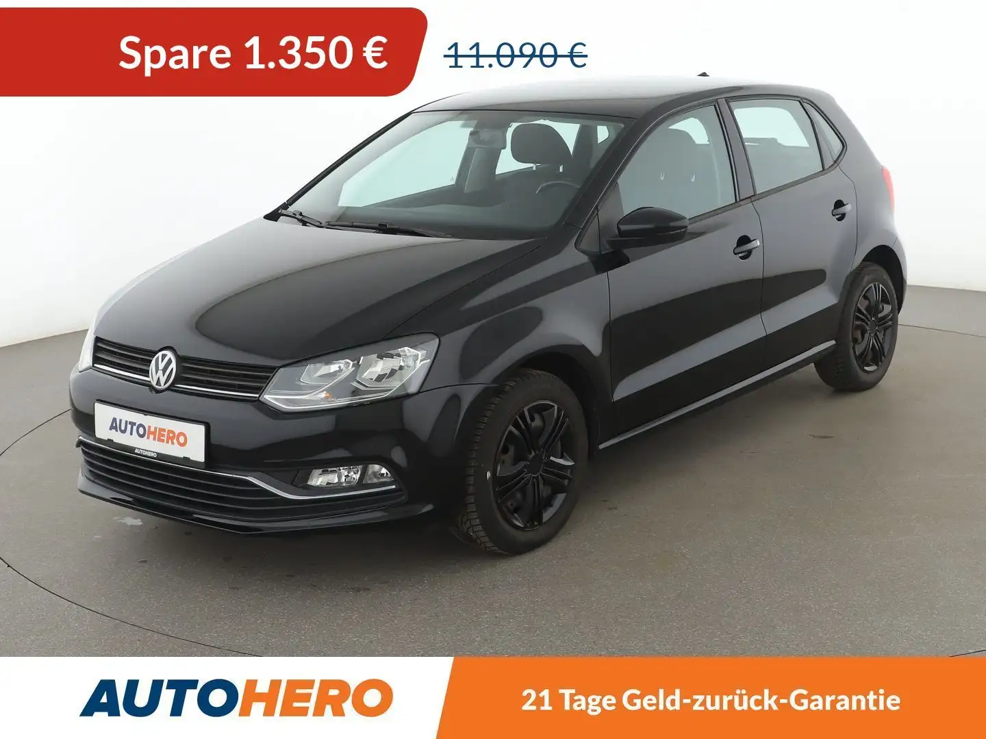 Volkswagen Polo 1.2 TSI Comfortline BlueMotion Tech*KLIMA* Zwart - 1