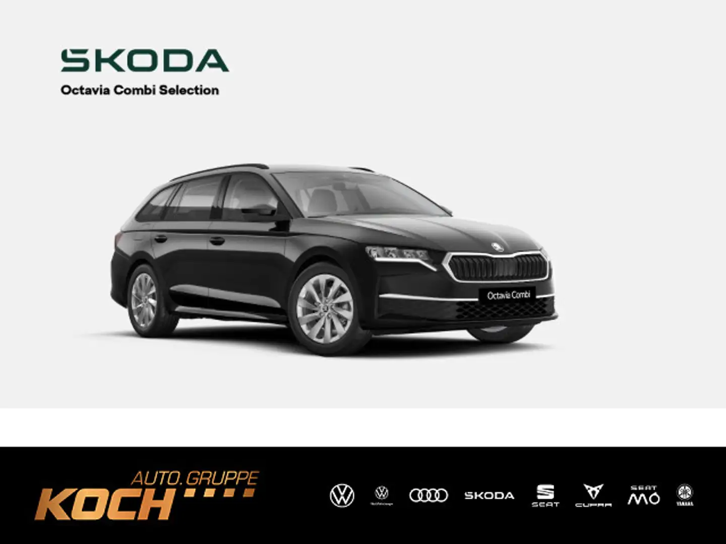 Skoda Octavia C. Selection*1.5TSI*NAVI*MATRIX-LED*AHK* Schwarz - 1