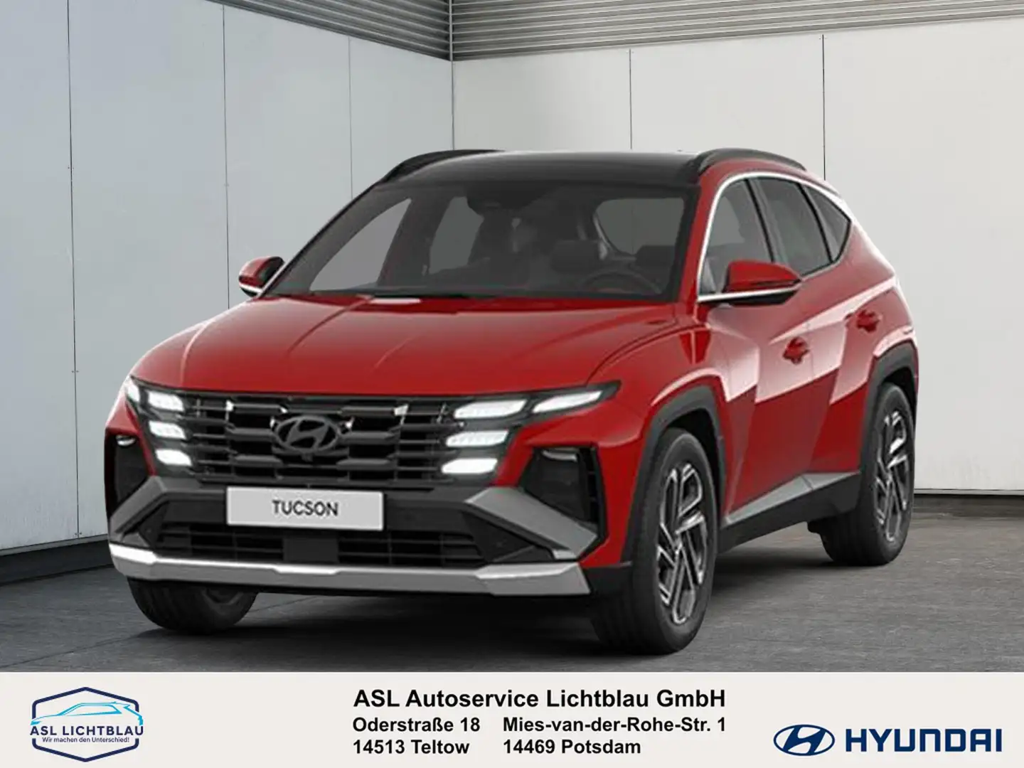 Hyundai TUCSON Select Mild-Hybrid 2WD FL (MY25) 1.6 T-GDI 7-DC... Rot - 1