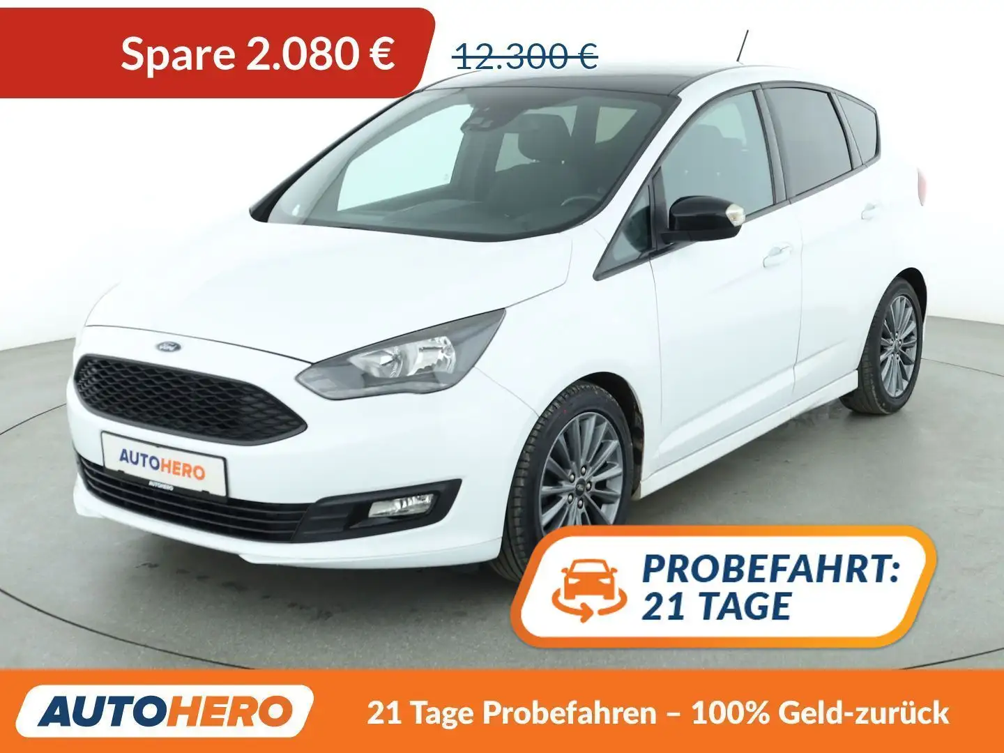 Ford C-Max 1.0 EcoBoost Sport *NAVI*CAM*SHZ*LHZ*TEMPO* Weiß - 1