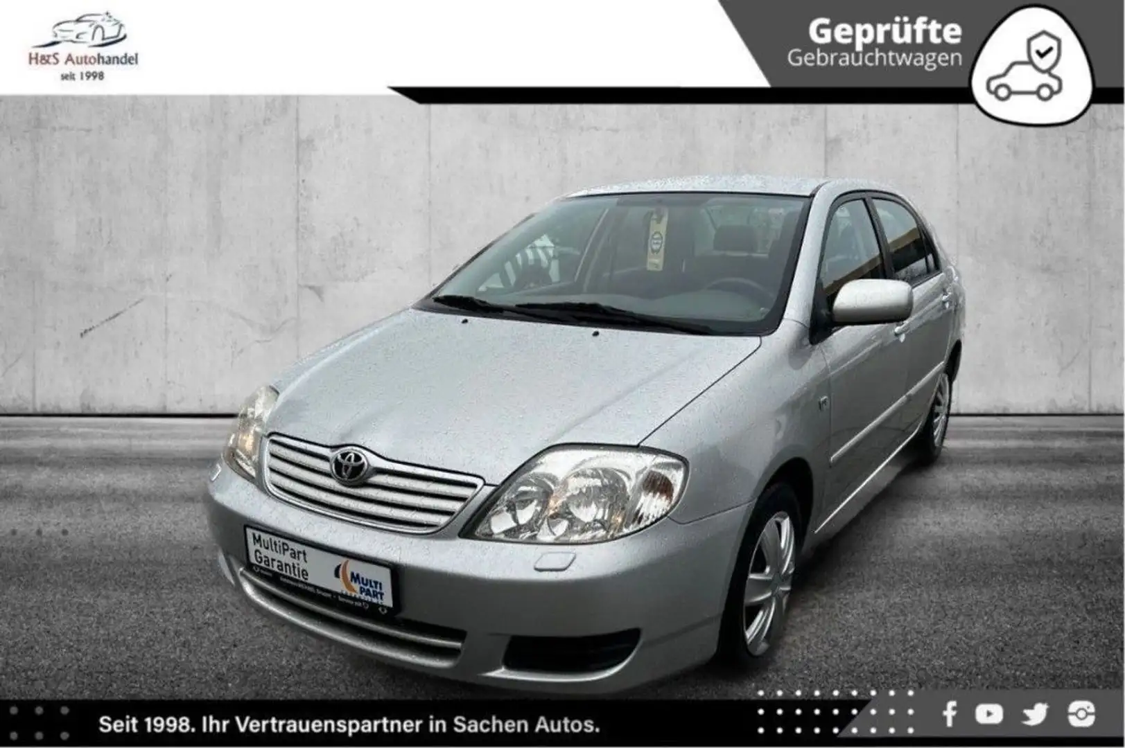 Toyota Corolla 1.4 Lim. 75TKM LÜCKENLOS TOYOTA SERV Silber - 2