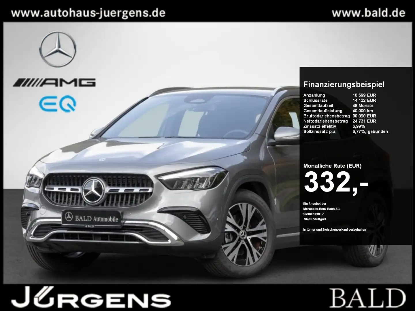 Mercedes-Benz GLA 180 Progressive/LED/Kamera/Shz/Easy-P/Nav/18 Gris - 1