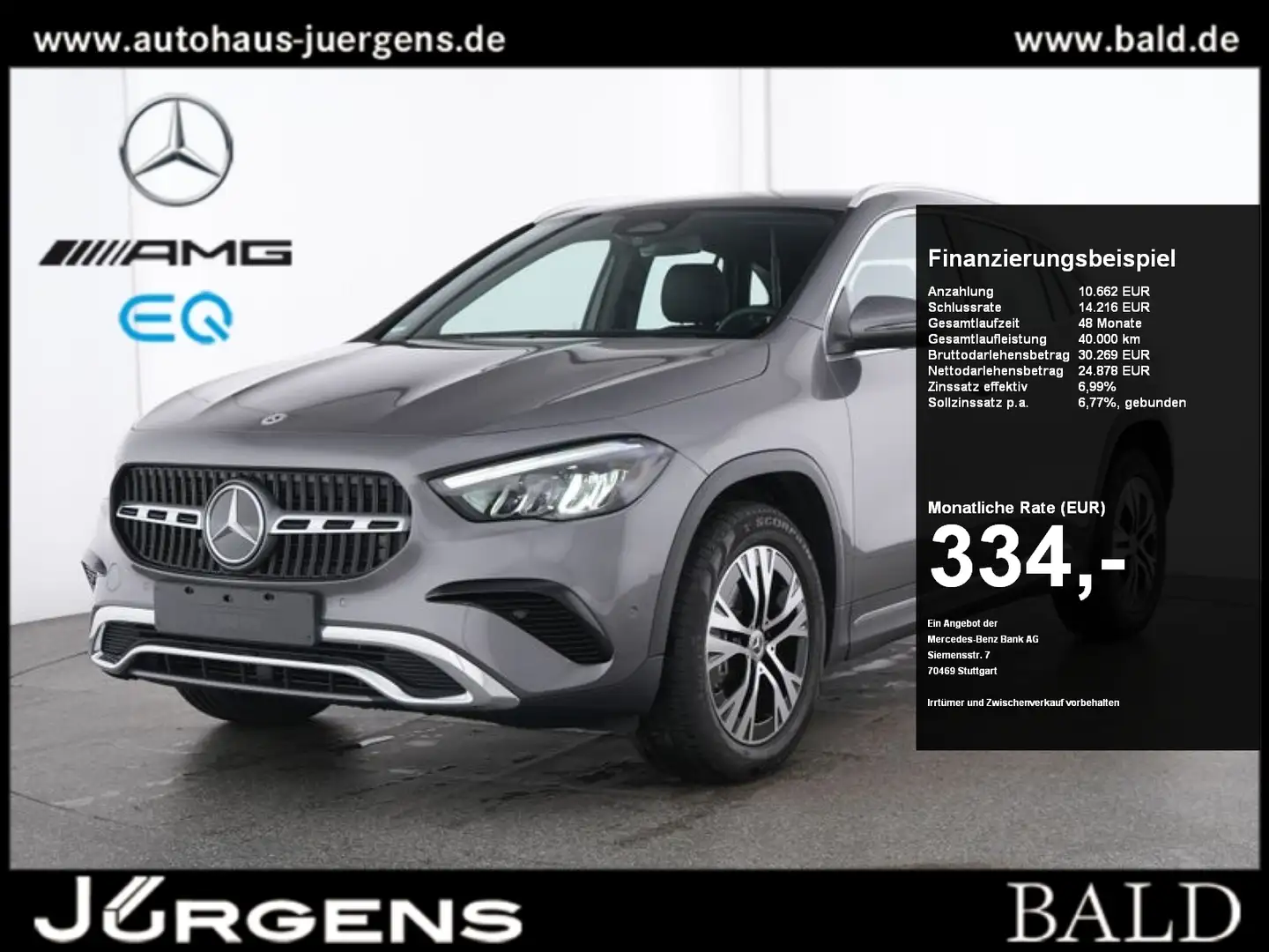 Mercedes-Benz GLA 180 Progressive/LED/Kamera/Shz/Easy-P/Nav/18 Grigio - 1