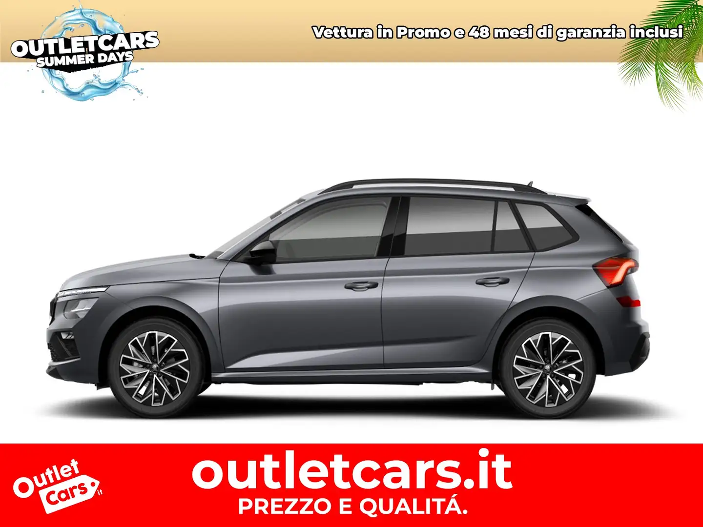 Skoda Kamiq 1.0 tsi black dots 115cv dsg Grigio - 2