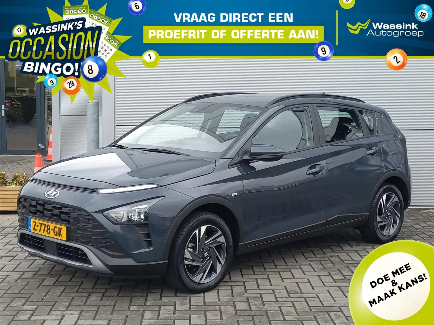 Hyundai BAYON 1.0T 100PK Comfort Smart | Airconditioning | Navig Grijs - 1