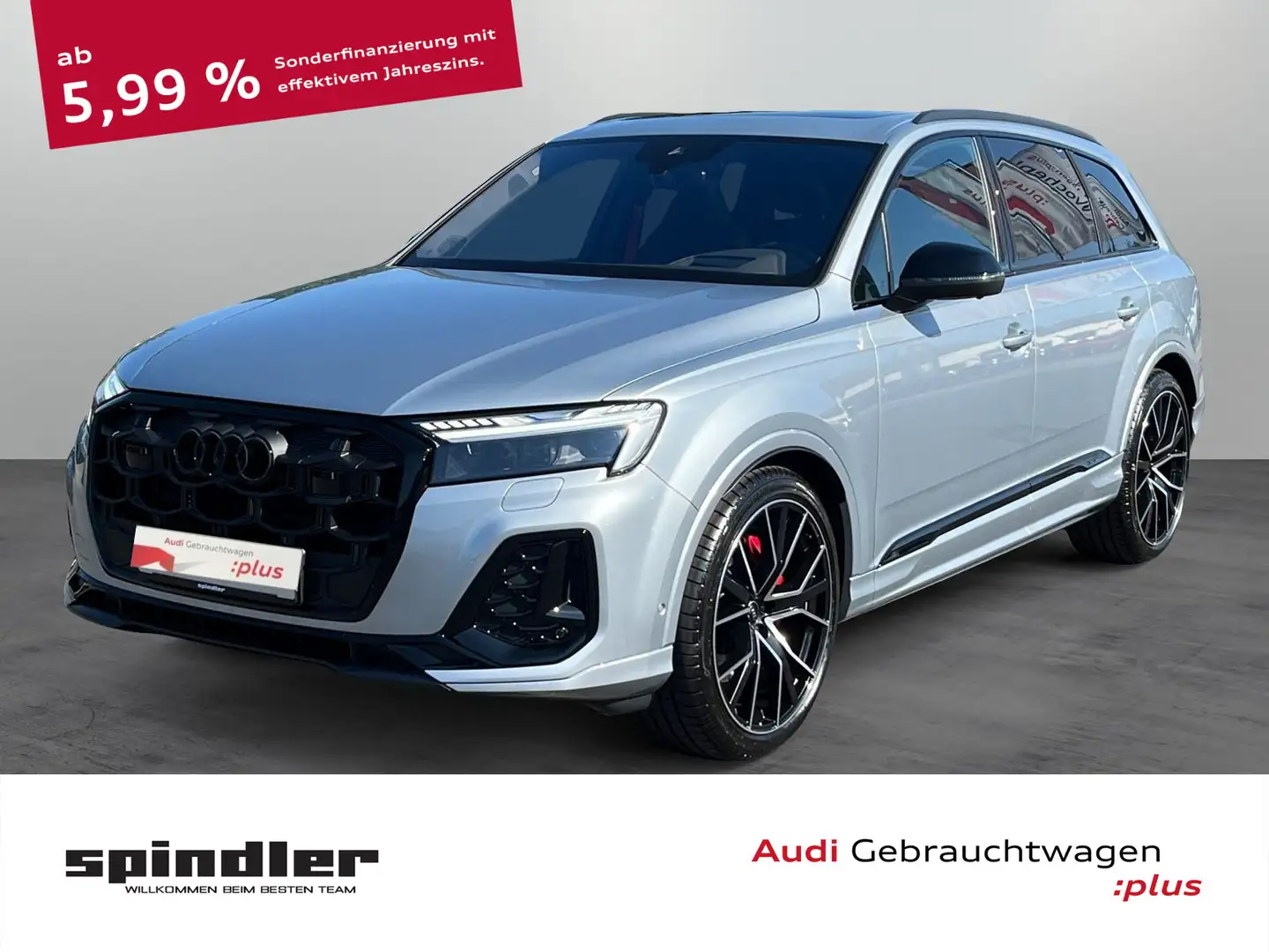 Audi Q7 S-Line 50 TDI quattro / Pano, HD-Matrix-Laser Silber - 1