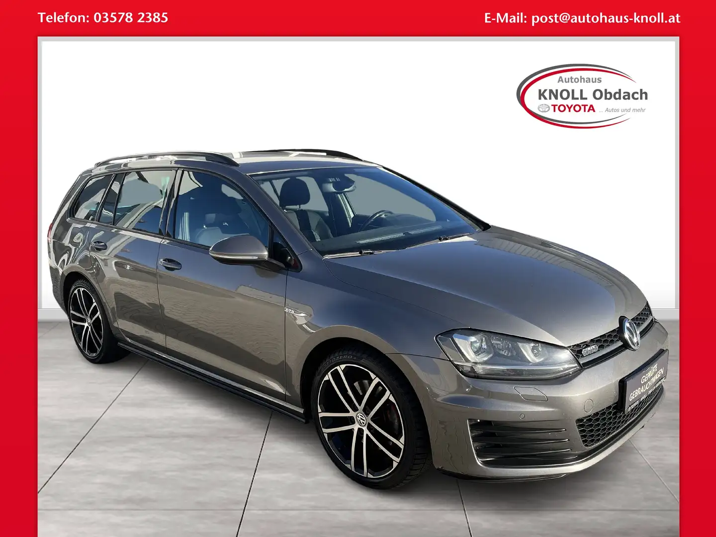 Volkswagen Golf Variant 2,0 GTD BMT Gris - 1