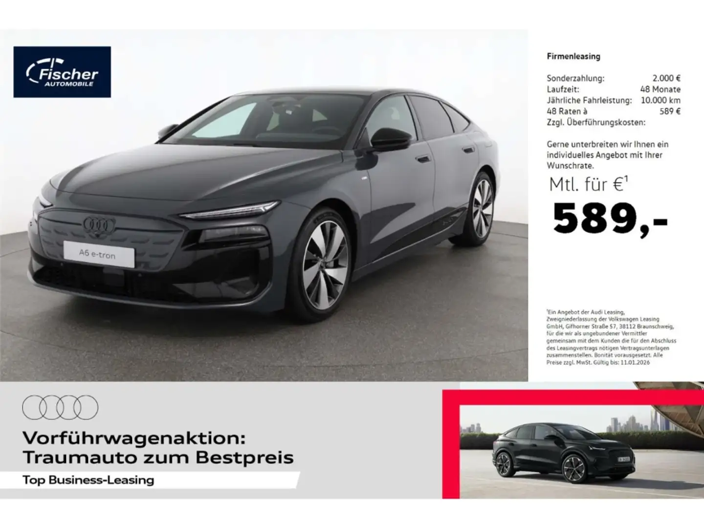 Audi A6 Sportback Elektro Performance LP: 96.495,- /Pano/I Grau - 1