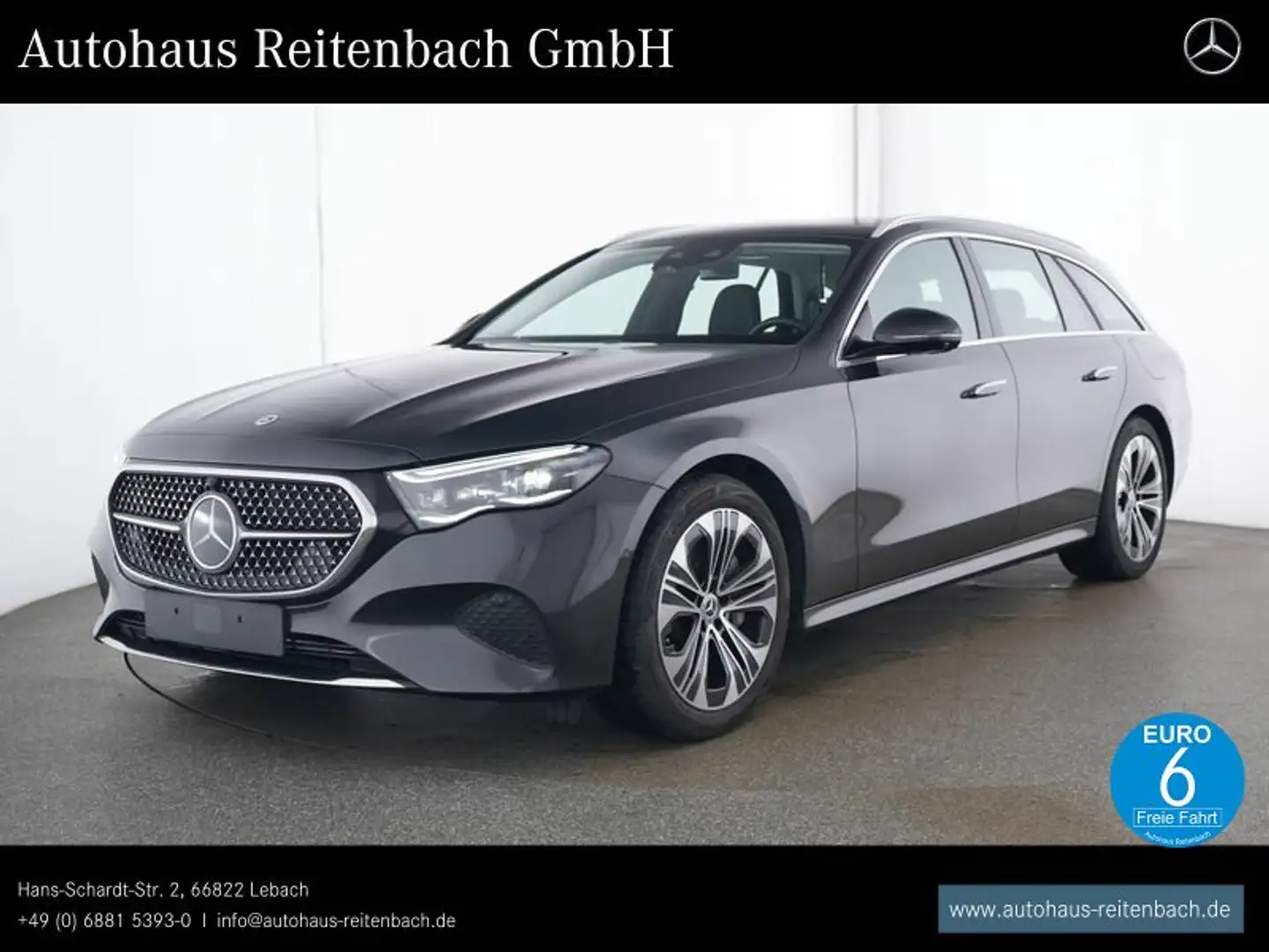 Mercedes-Benz E 300 E300e T AVANTGARDE+DISTR+HUD AHK+TOTW+360+KEYESS Grau - 1