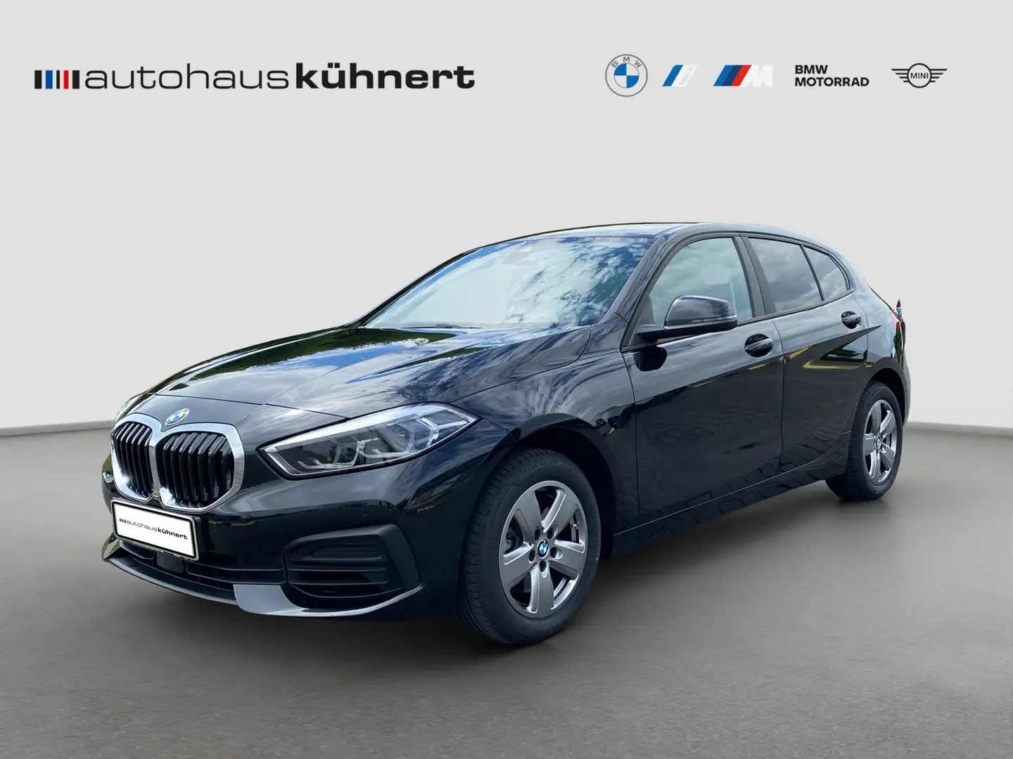 BMW 116 i LED SpurAss Navi Sportsitz AUT PDC Advantage Zwart - 1