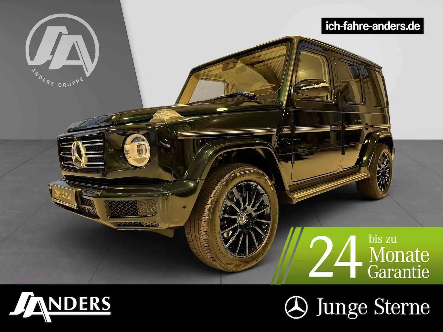 Mercedes-Benz G 400 d AMG+COM+Burm+Distr+Sitzklima+AHK+SHD+360 Zelená - 1