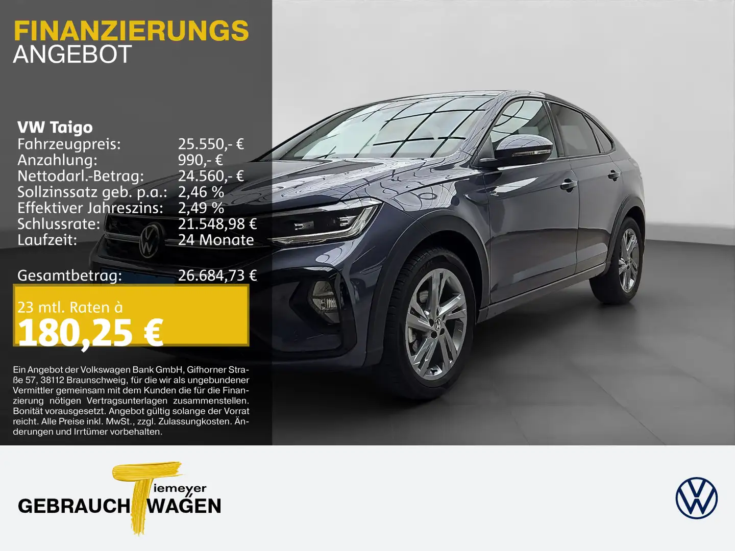 Volkswagen Taigo 1.0 TSI R-LINE BEATS KAMERA IQ.DRIVE Grau - 1